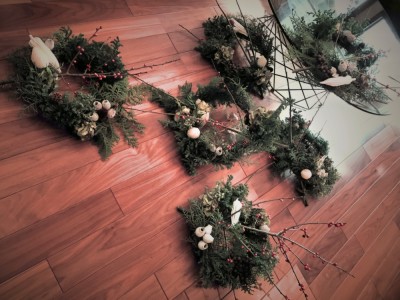 Christmas wreath,Lesson,design